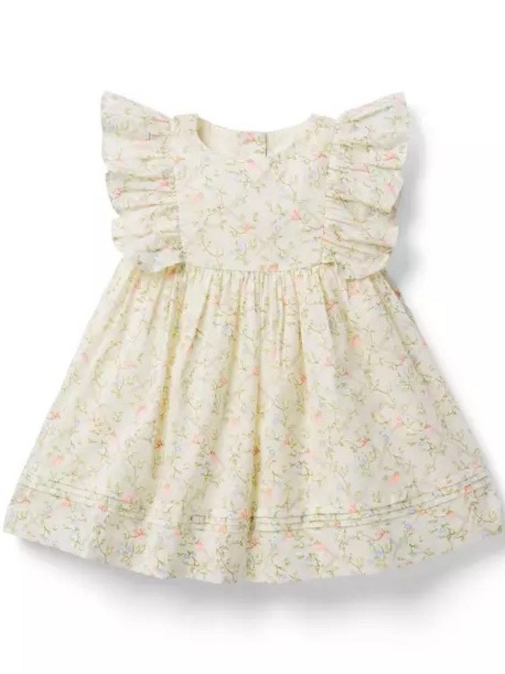 Janie and Jack Cream Ditsy Floral Dress for kids